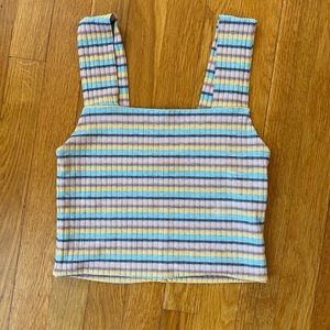 American eagle striped crop top
